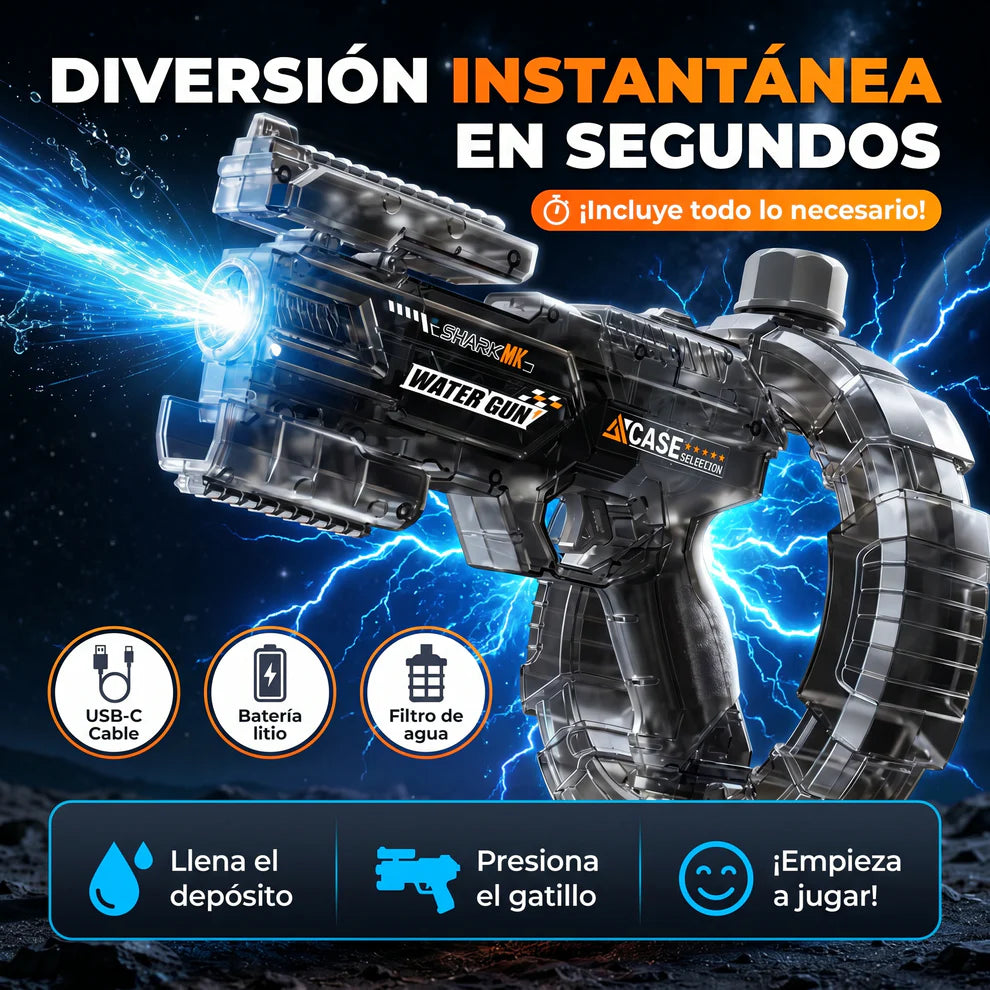 Hydrozar™ Pistola de Agua Eléctrica con Luz